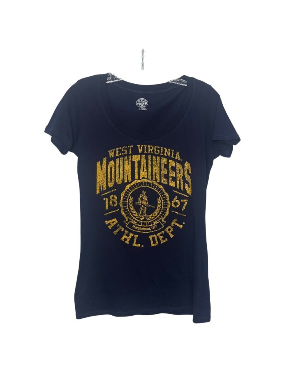 West Virginia Mountaineers Graphic Tshirt Womens‎ Small Blue Fanwear